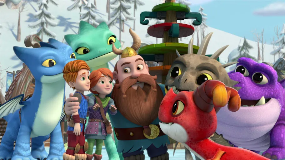 Фонове зображення Дракони: Команда порятунку. Свято в Гаттсґалорі