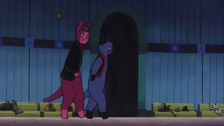 Фонове зображення Ніч на галактичній залізниці