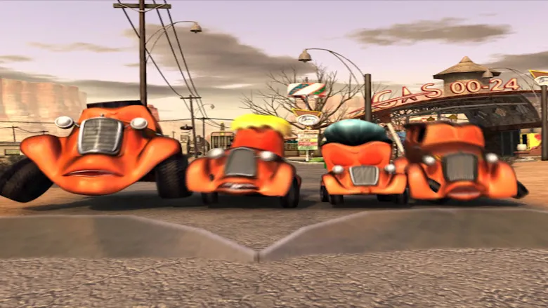 Фонове зображення Тачки проти